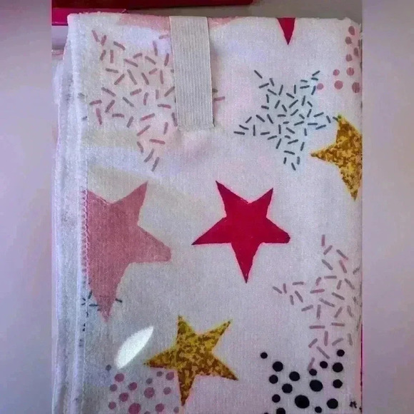 Satin Hot Pink Pillowcase & Star Print Microfiber Hair Towel Arcadia Beauty NEW - Picture 3 of 8